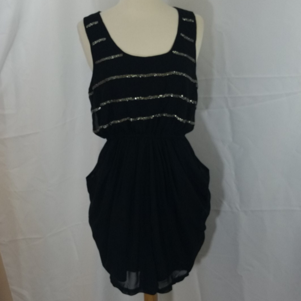 Papaya Black Sleeveless Dress
